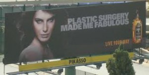 Plastic surgery lebanon billboard 